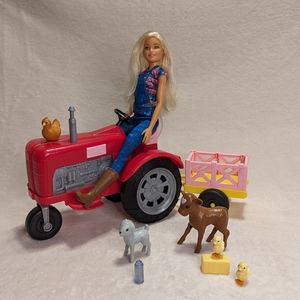 Barbie Careers Farmer Doll and Tractor with Themed Accessories